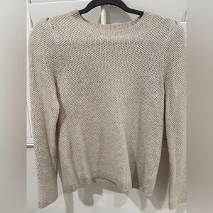 Club Monaco Textured Cream Sweater
